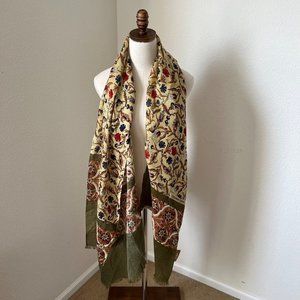 Ottoman Queens Exclusive Decorative Scarf Women Multi Color‎ Flowers Vintage NWT